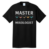 Master Mixology Barkeeper Bartender Mixer Tall T-Shirt