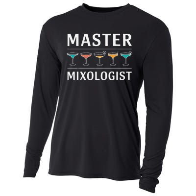 Master Mixology Barkeeper Bartender Mixer Cooling Performance Long Sleeve Crew