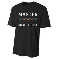 Master Mixology Barkeeper Bartender Mixer Performance Sprint T-Shirt