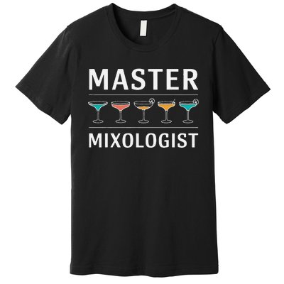 Master Mixology Barkeeper Bartender Mixer Premium T-Shirt