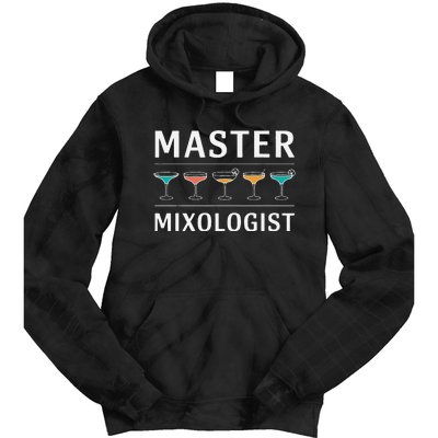 Master Mixology Barkeeper Bartender Mixer Tie Dye Hoodie