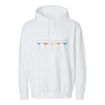 Master Mixology Barkeeper Bartender Mixer Garment-Dyed Fleece Hoodie