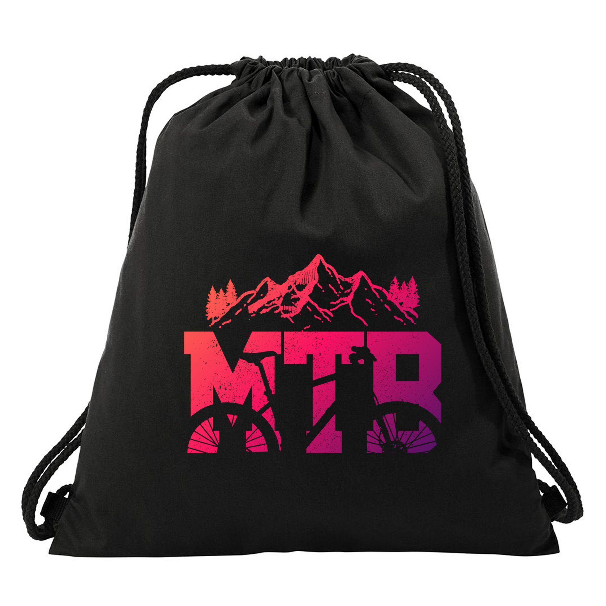 Mtb Mountain Bike Bicycle Mountain Biking Biker Gift Drawstring Bag