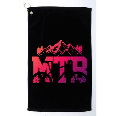 Mtb Mountain Bike Bicycle Mountain Biking Biker Gift Golf Towel