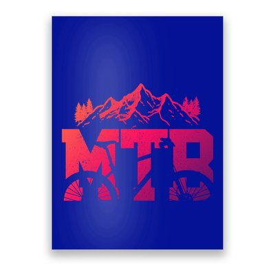 Mtb Mountain Bike Bicycle Mountain Biking Biker Gift Poster