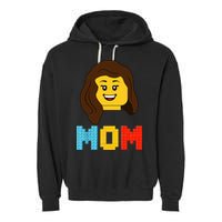 Mom Master Builder Building Bricks Blocks Matching Family Garment-Dyed Fleece Hoodie