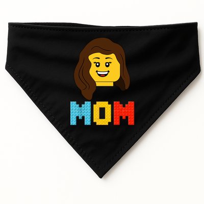 Mom Master Builder Building Bricks Blocks Matching Family USA-Made Doggie Bandana