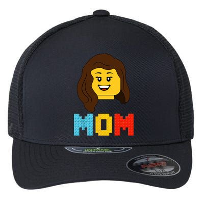 Mom Master Builder Building Bricks Blocks Matching Family Flexfit Unipanel Trucker Cap