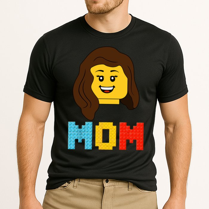 Mom Master Builder Building Bricks Blocks Matching Family Performance Shirt