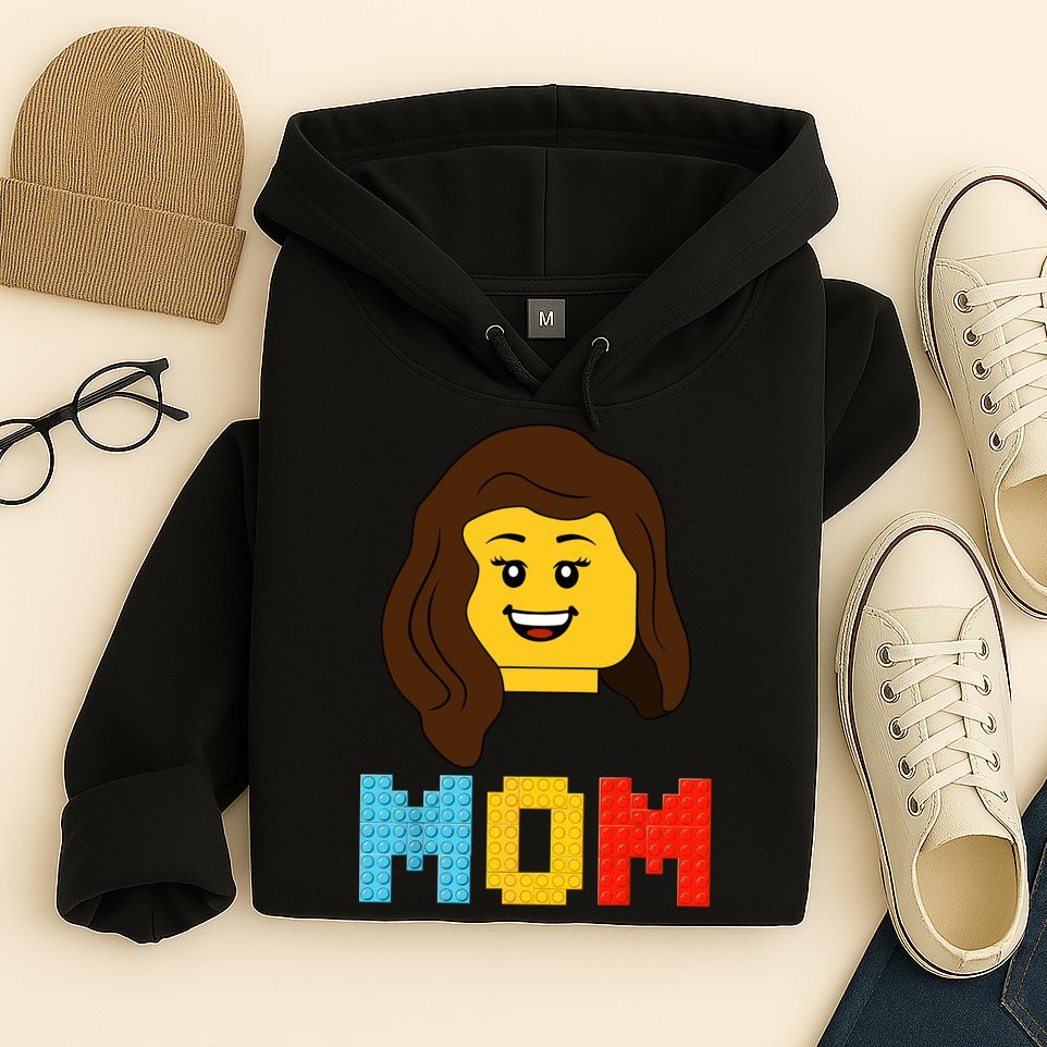 Mom Master Builder Building Bricks Blocks Matching Family Hoodie
