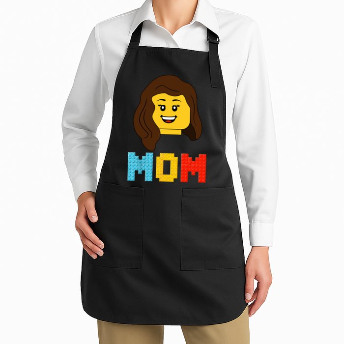 Mom Master Builder Building Bricks Blocks Matching Family Apron