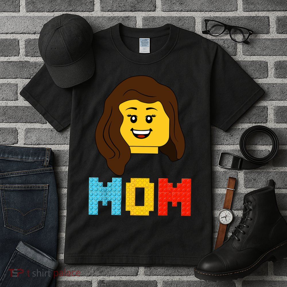 Mom Master Builder Building Bricks Blocks Matching Family Tall T-Shirt