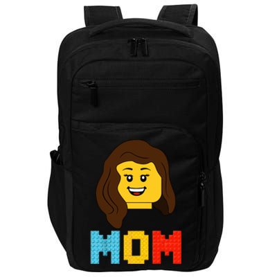 Mom Master Builder Building Bricks Blocks Matching Family Impact Tech Backpack