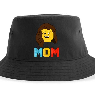 Mom Master Builder Building Bricks Blocks Matching Family Sustainable Bucket Hat