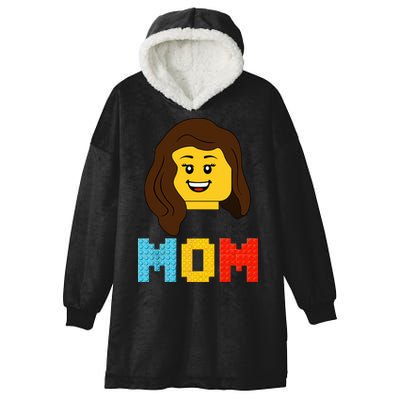 Mom Master Builder Building Bricks Blocks Matching Family Hooded Wearable Blanket