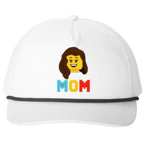 Mom Master Builder Building Bricks Blocks Matching Family Snapback Five-Panel Rope Hat