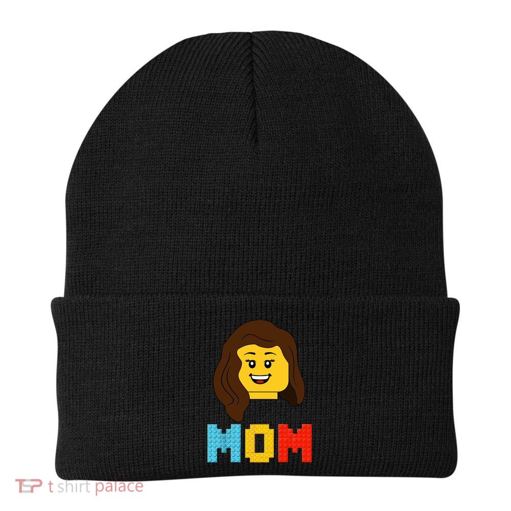 Mom Master Builder Building Bricks Blocks Matching Family Knit Cap Winter Beanie