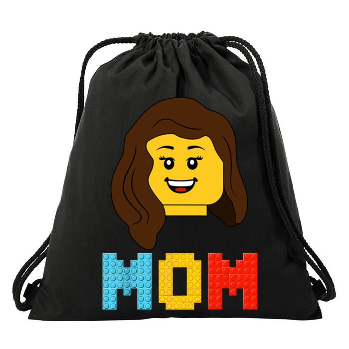 Mom Master Builder Building Bricks Blocks Matching Family Drawstring Bag