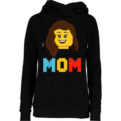 Mom Master Builder Building Bricks Blocks Matching Family Womens Funnel Neck Pullover Hood