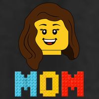 Mom Master Builder Building Bricks Blocks Matching Family Crop Fleece Hoodie