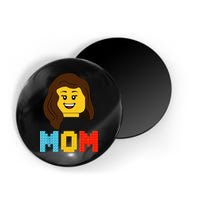 Mom Master Builder Building Bricks Blocks Matching Family Magnet