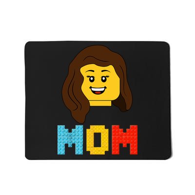 Mom Master Builder Building Bricks Blocks Matching Family Mousepad