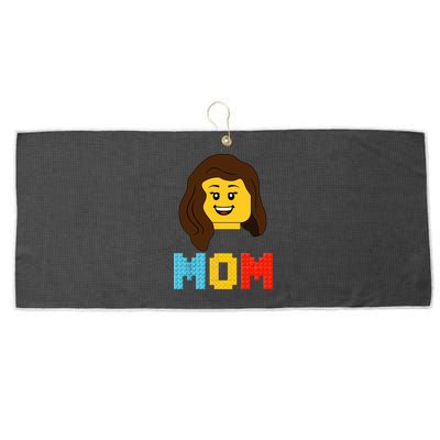 Mom Master Builder Building Bricks Blocks Matching Family Large Microfiber Waffle Golf Towel