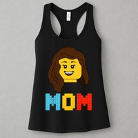Mom Master Builder Building Bricks Blocks Matching Family Womens Tank Top