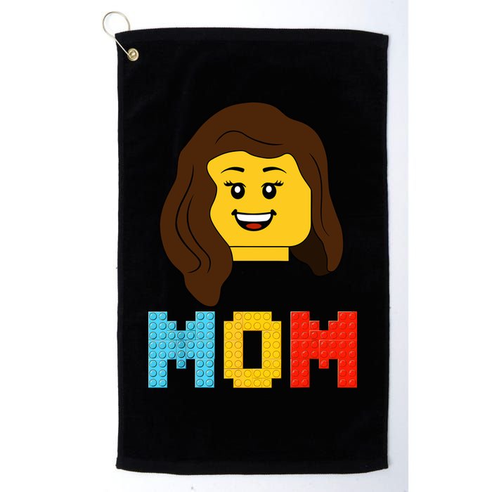 Mom Master Builder Building Bricks Blocks Matching Family Golf Towel