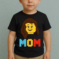 Mom Master Builder Building Bricks Blocks Matching Family Toddler T-Shirt