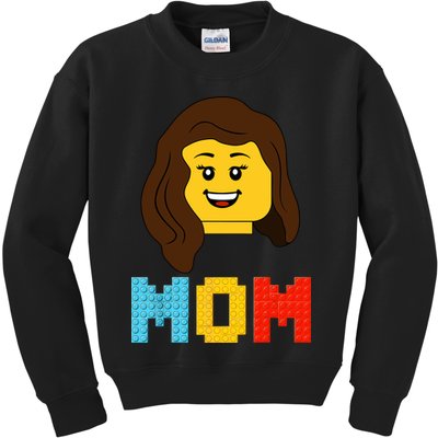 Mom Master Builder Building Bricks Blocks Matching Family Kids Sweatshirt