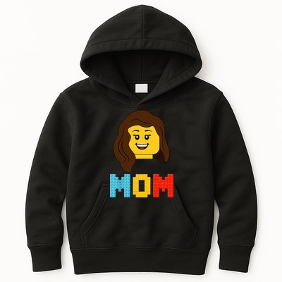 Mom Master Builder Building Bricks Blocks Matching Family Kids Hoodie