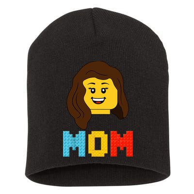 Mom Master Builder Building Bricks Blocks Matching Family Short Acrylic Beanie