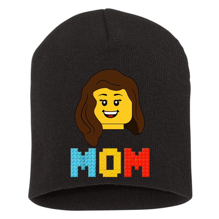 Mom Master Builder Building Bricks Blocks Matching Family Short Acrylic Beanie