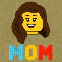Mom Master Builder Building Bricks Blocks Matching Family Garment-Dyed Women's Muscle Tee