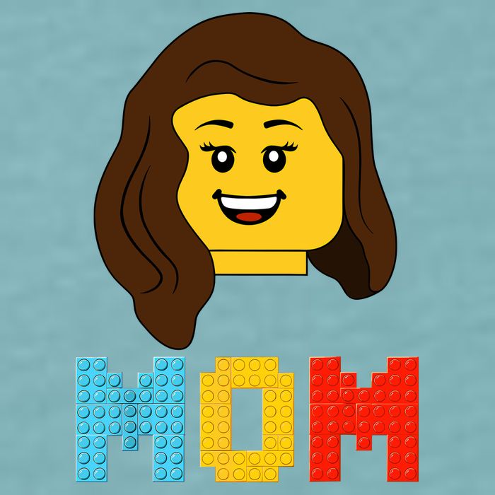 Mom Master Builder Building Bricks Blocks Matching Family Sueded Cloud Jersey T-Shirt