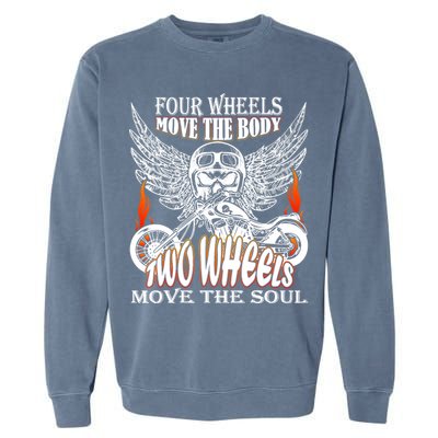 Motorbike Motorcyclist Biker Chopper Bike Motorcycles Garment-Dyed Sweatshirt