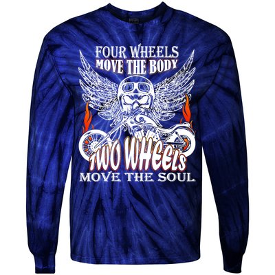Motorbike Motorcyclist Biker Chopper Bike Motorcycles Tie-Dye Long Sleeve Shirt