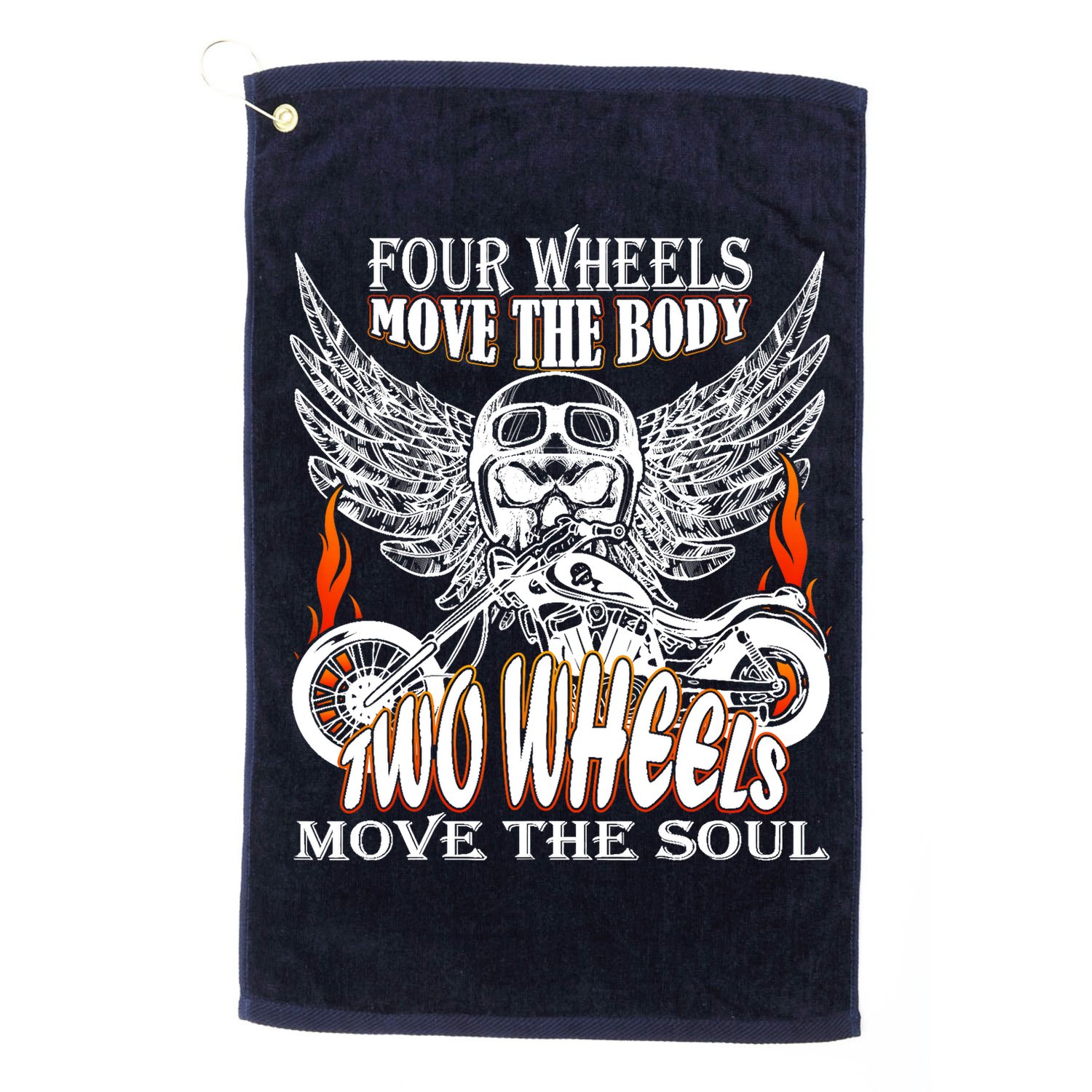 Motorbike Motorcyclist Biker Chopper Bike Motorcycles Golf Towel