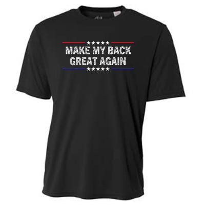 Make My Back Great Again Funny Therapy Injury Recovery Cooling Performance Crew T-Shirt