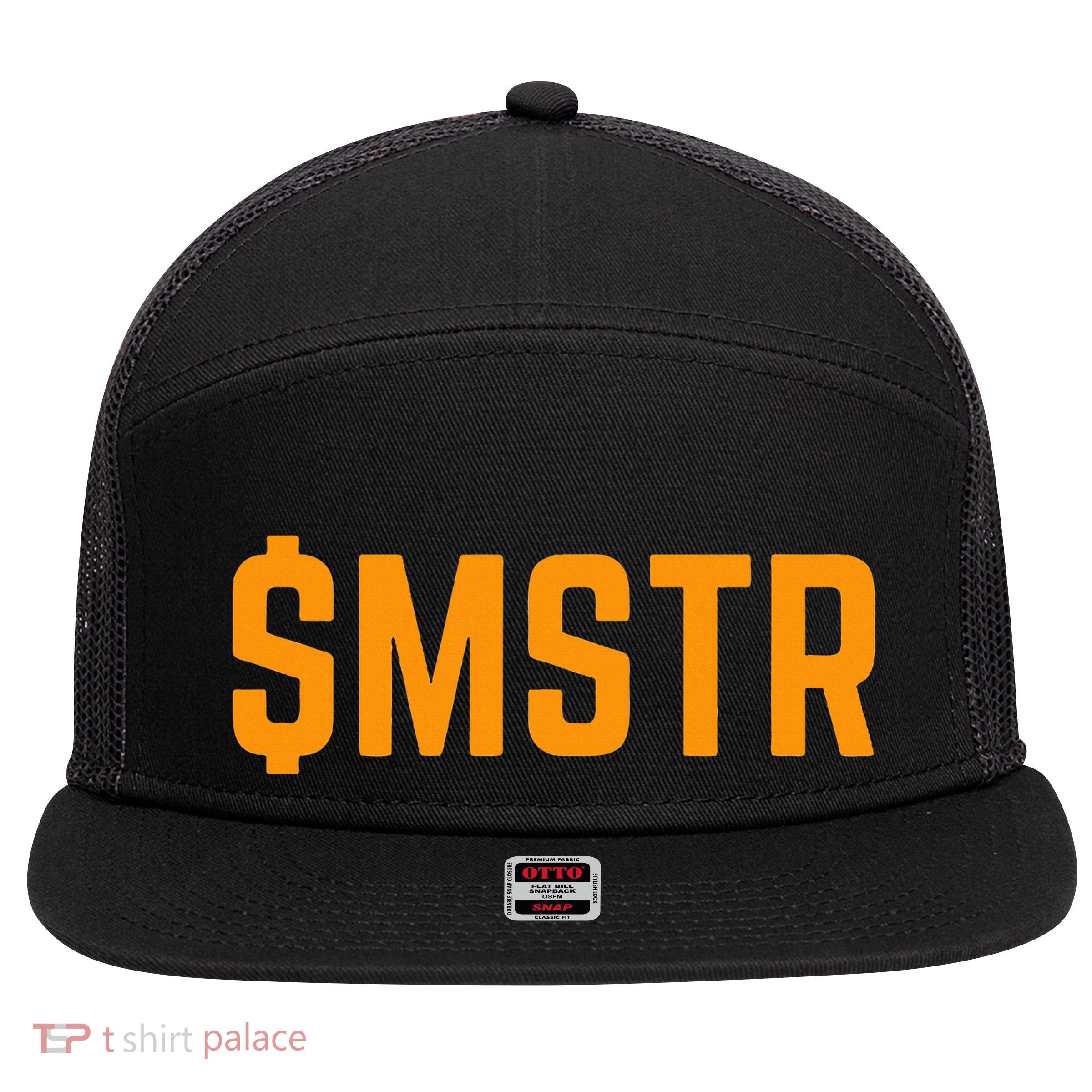 $Mstr Microstrategy Bitcoin 7 Panel Mesh Trucker Snapback Hat