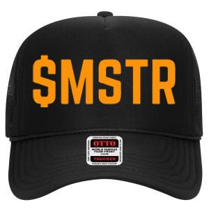 $Mstr Microstrategy Bitcoin High Crown Mesh Back Trucker Hat