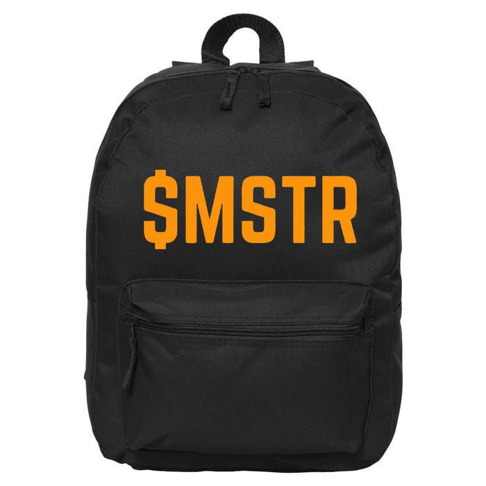 $Mstr Microstrategy Bitcoin 16 in Basic Backpack