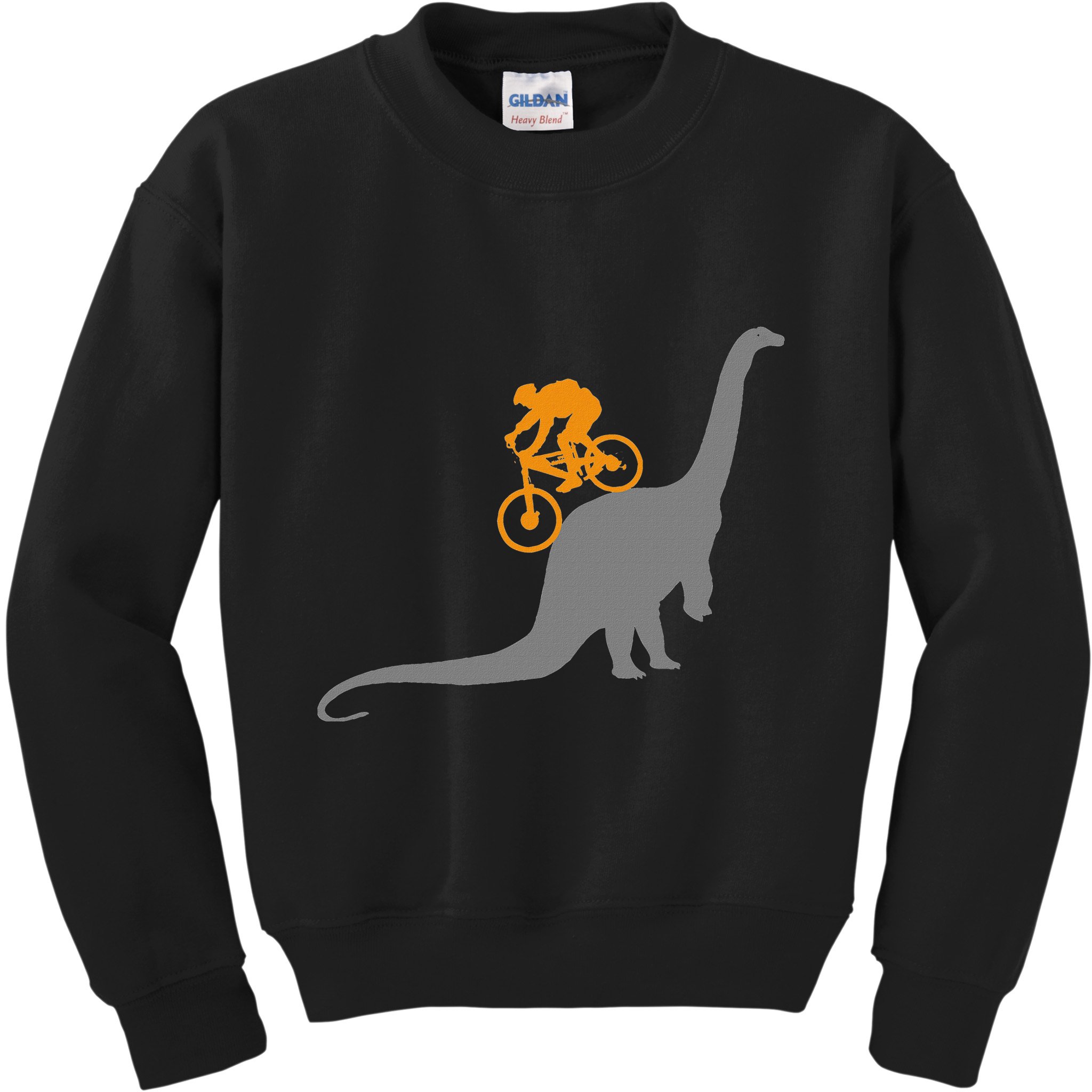 Mtb Mountain Bike Bicycle Sports Gifts Dinosaur Dino Bike Mountain Bicycle Sport Kids Sweatshirt