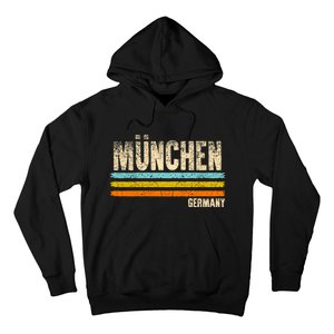 Munich MüNchen Bavaria Germany German Retro City Hoodie