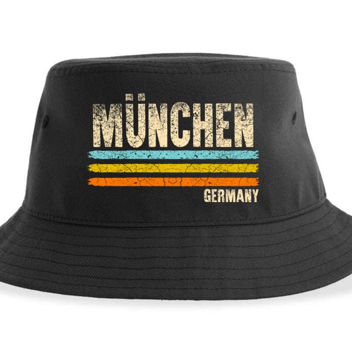 Munich MüNchen Bavaria Germany German Retro City Sustainable Bucket Hat