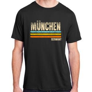 Munich MüNchen Bavaria Germany German Retro City Adult ChromaSoft Performance T-Shirt