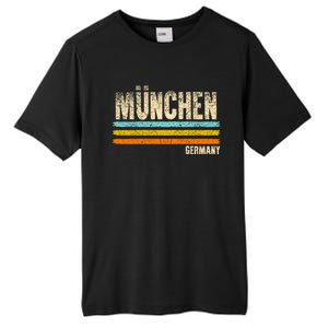 Munich MüNchen Bavaria Germany German Retro City Tall Fusion ChromaSoft Performance T-Shirt