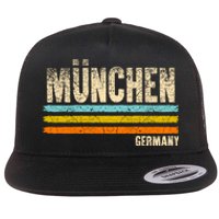 Munich MüNchen Bavaria Germany German Retro City Flat Bill Trucker Hat