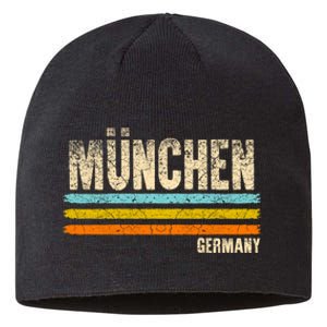 Munich MüNchen Bavaria Germany German Retro City Sustainable Beanie